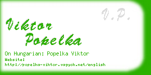 viktor popelka business card